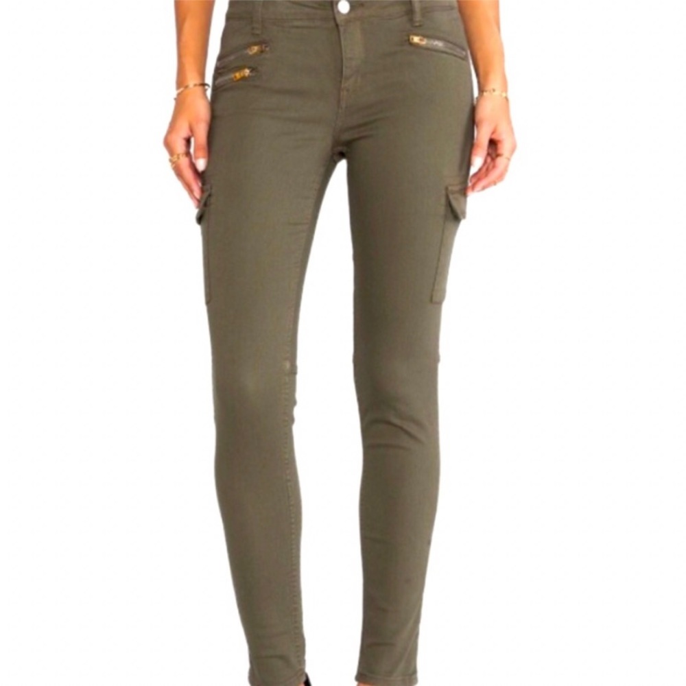 - Sanctuary Denim Olive Green Stretchy Civilian Pants Sz 25